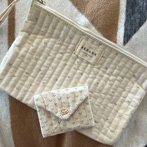 Sezane Cotton Set Cosmetics or Jewelry Pouches